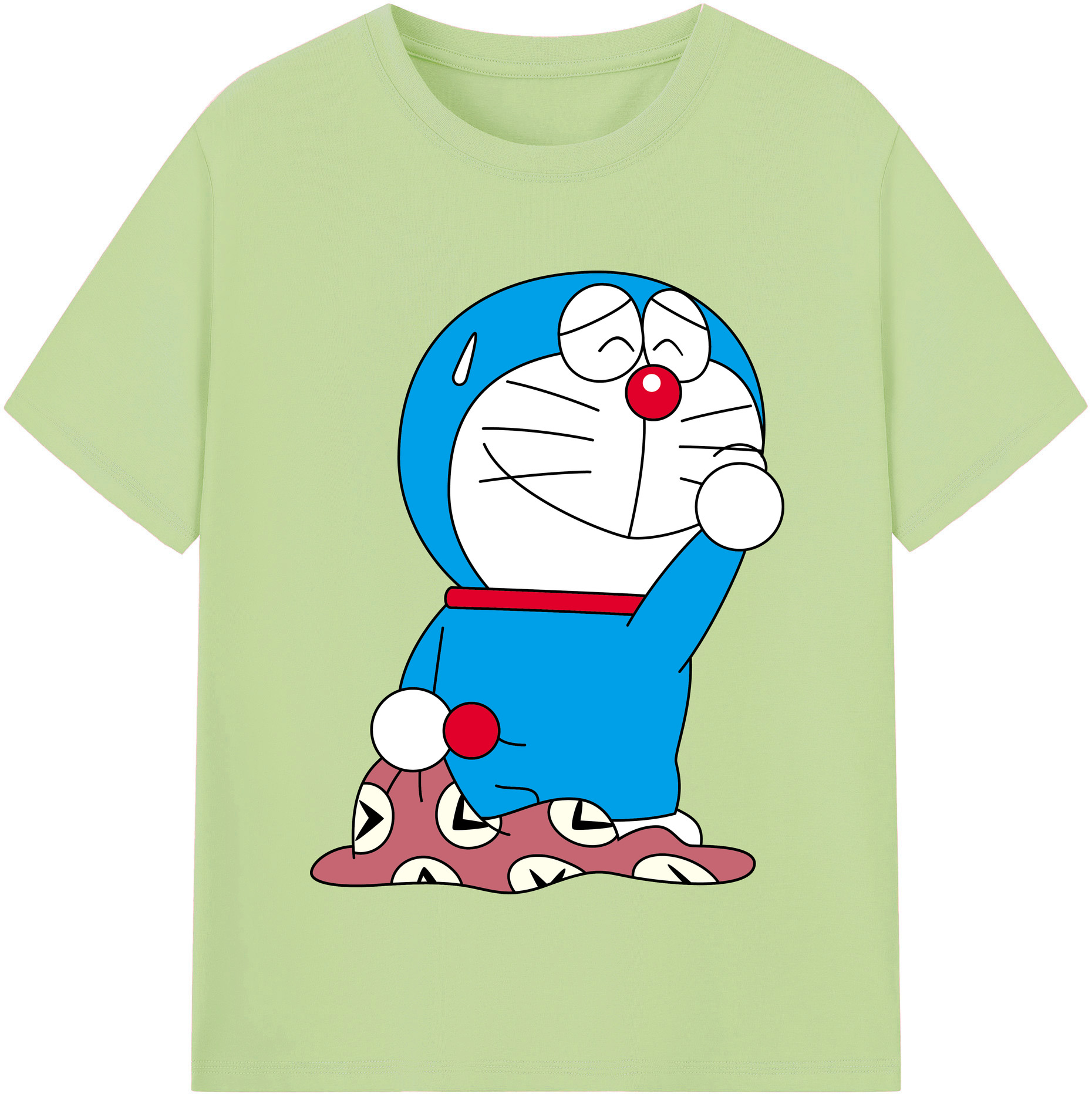 （画像用） ドラえもん Doraemon 綿100％半袖Tシャツ（フロントプリント）